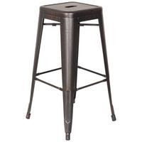 Barski Stol Vantaggio High, Črna, Zlata - zlate barve/črna, Basics, kovina (44/77/44cm) - MID.YOU