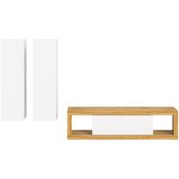Ansamblu mobilier camera de zi TANGO - stejar Wotan, Design, material pe bază de lemn (240/135/30cm) - Modern Living