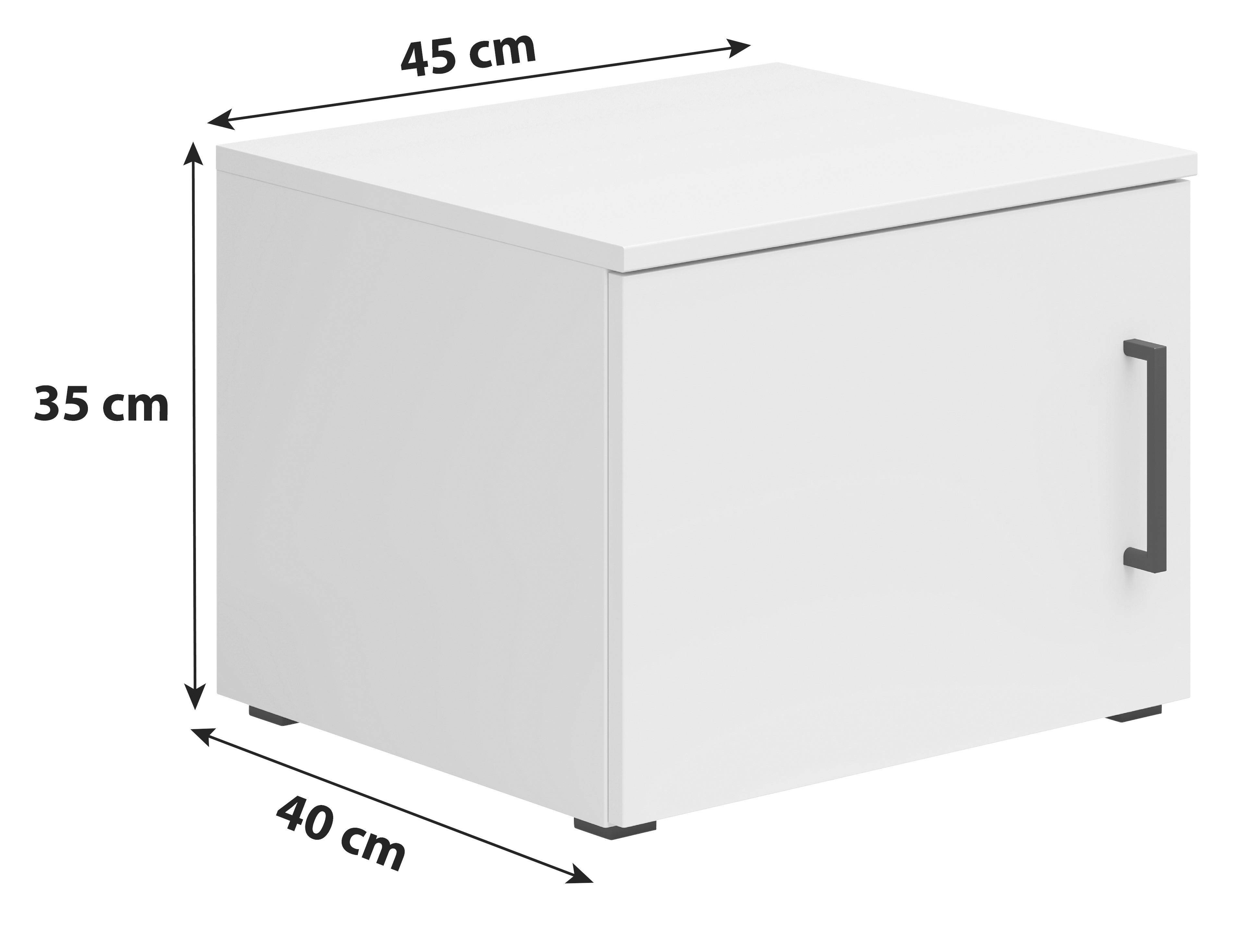 Extensie la dulap MULTI - alb, Modern, material pe bază de lemn (45/35/40cm) - Modern Living