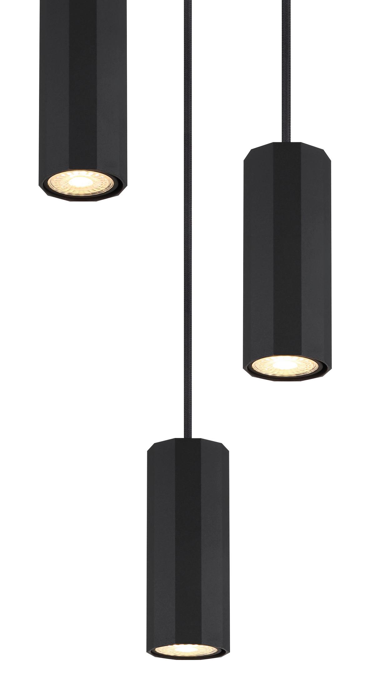 Viseća Svjetiljka James - crna, Design, metal (21/120cm) - Globo