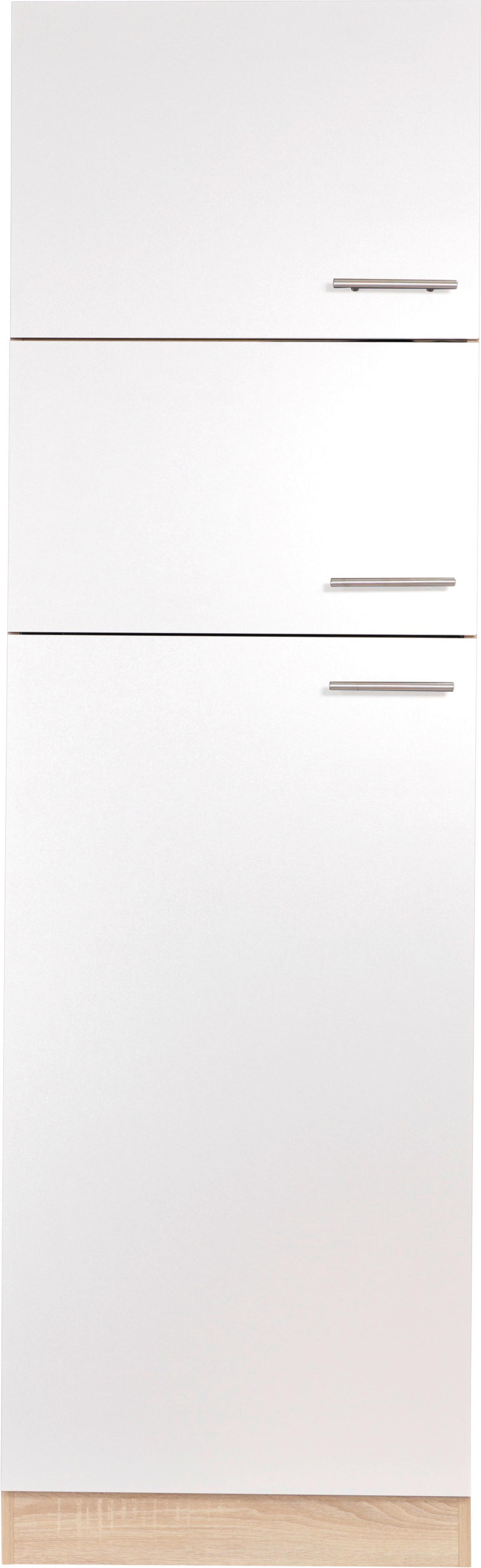 Omara Za Vgradno Napravo Merle, Barva Hrasta, Bela - srebrne barve/barve hrasta, Basics, kovina/leseni material (60/200/60cm) - Respekta