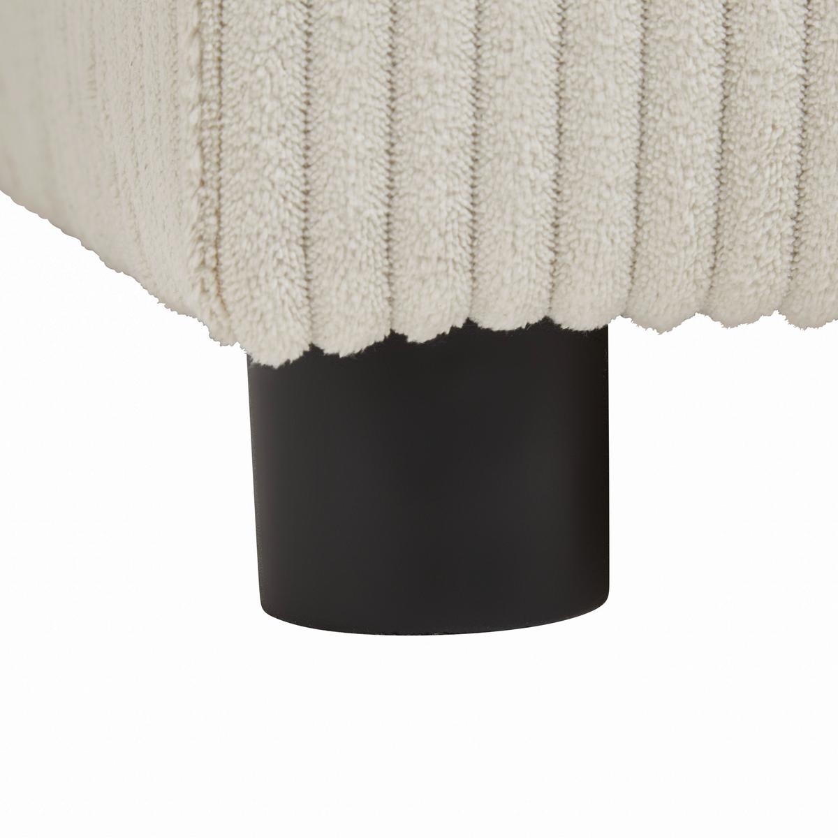 Wohnlandschaft Martina Acv Rechts Pearl - Beige/Schwarz, MODERN, Holz/Holzwerkstoff (276/89/204cm) - Mömax