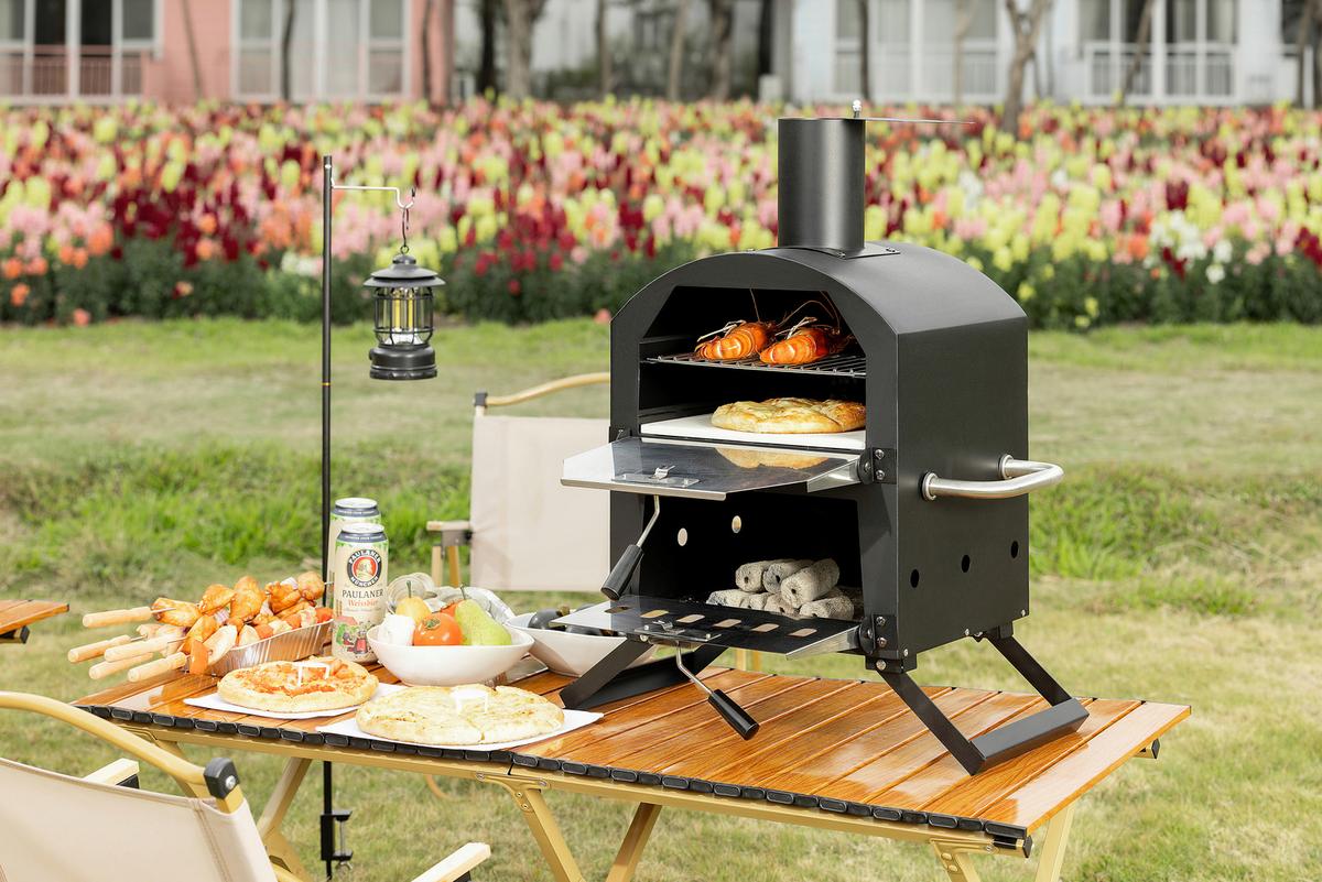 PIEC DO PIZZY CPO-12363 - czarny, Konventionell, metal (72/34/31cm) - Ambia Garden