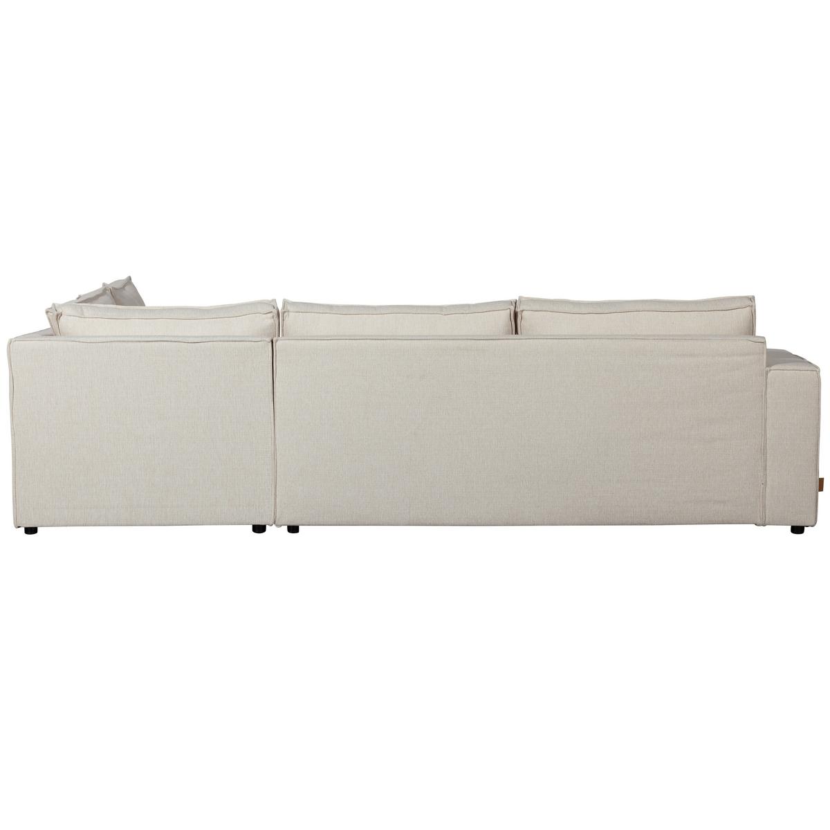 Ecksofa Thomas Naturfarben S:283x197cm - Schwarz/Naturfarben, Design, Kunststoff/Textil (283/197cm) - Livetastic