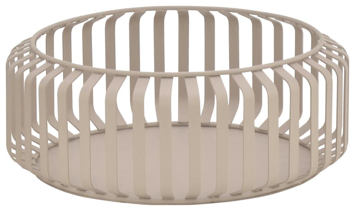 Dísztál Jana - bézs, Modern, fém (21/8cm) - Mömax