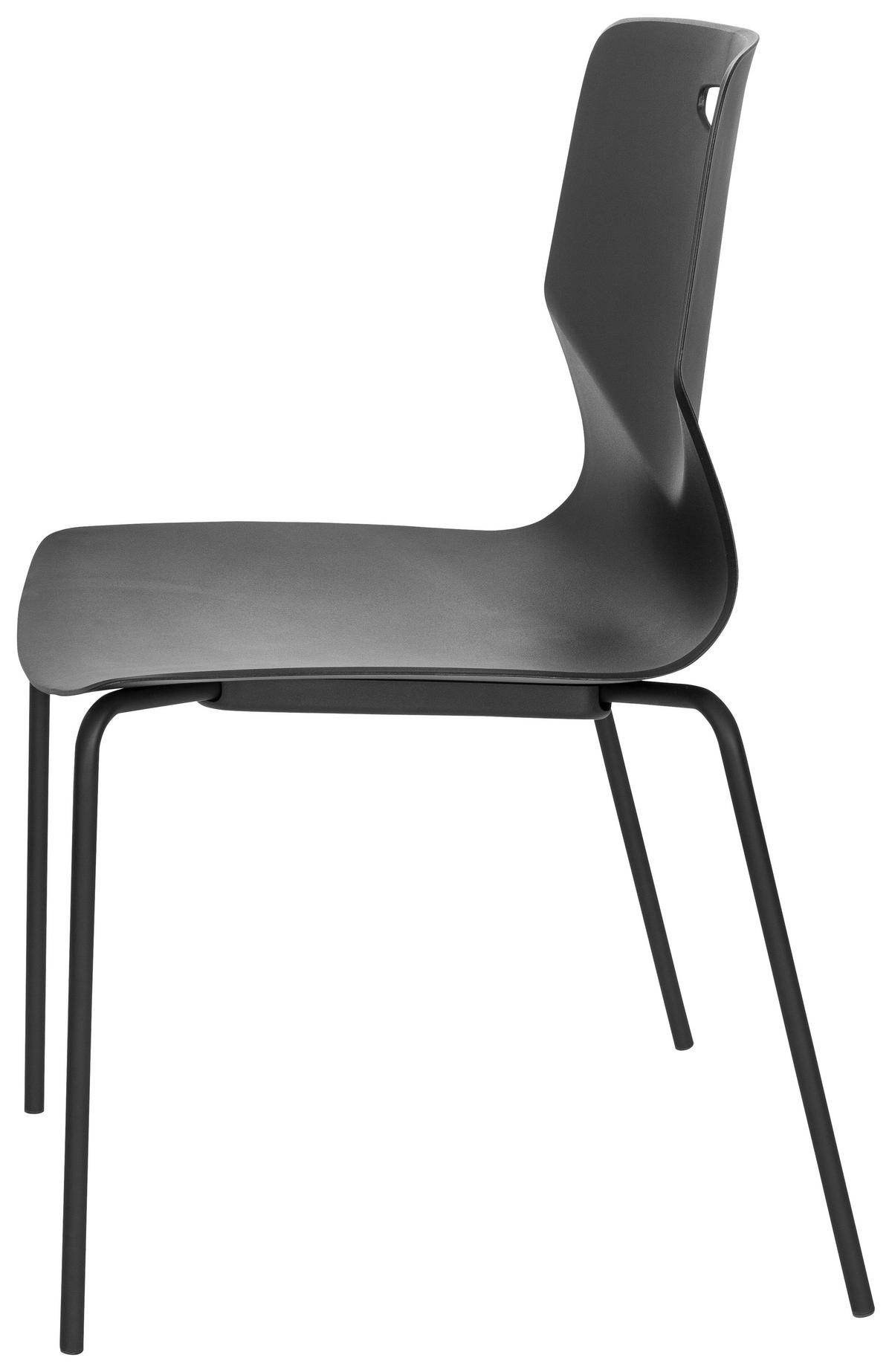 Konferenčni Stol T36 V, Črna - črna, Moderno, kovina/umetna masa (46/87/55cm) - MID.YOU