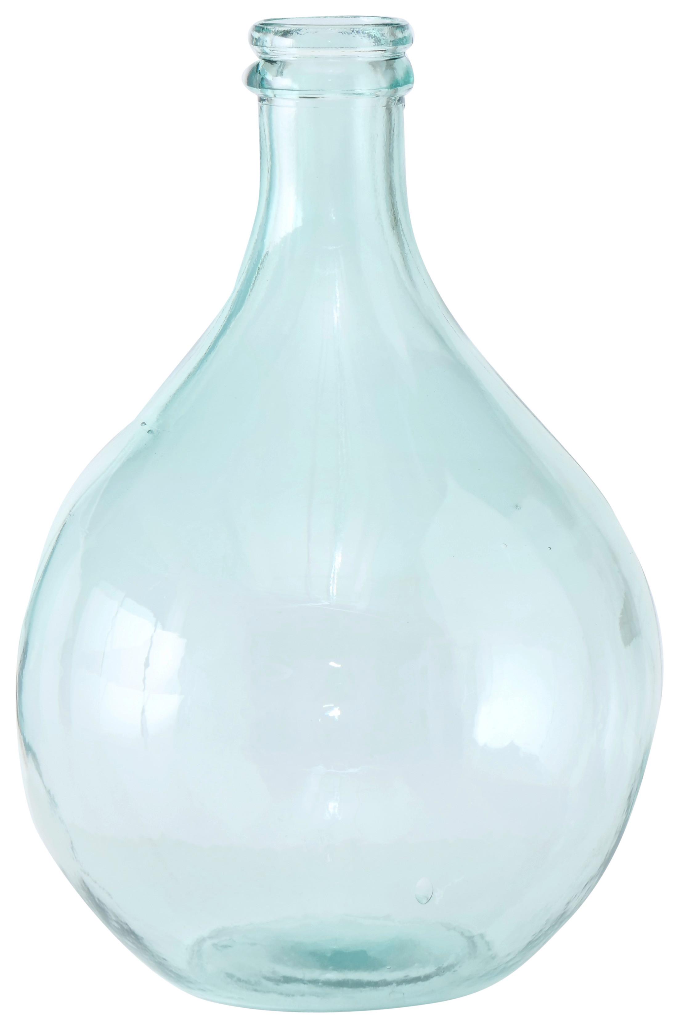 Vaza Nalani I -Paz- - svetlo modra/prozorno, Basics, steklo (29/43cm) - Premium Living