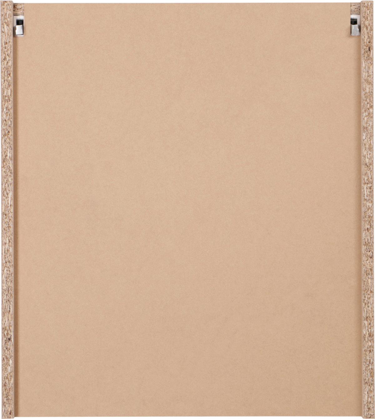 Kuhinjska Zgornja Omarica Merle, Barva Hrasta, Črna - srebrne barve/črna, Basics, kovina/leseni material (50/56,1/34,6cm) - Respekta