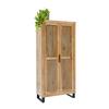 GARDEROB EVEREST -EXKLUSIV- - svart/naturfärgad, Natur, metall/trä (88/187/40cm) - Mömax
