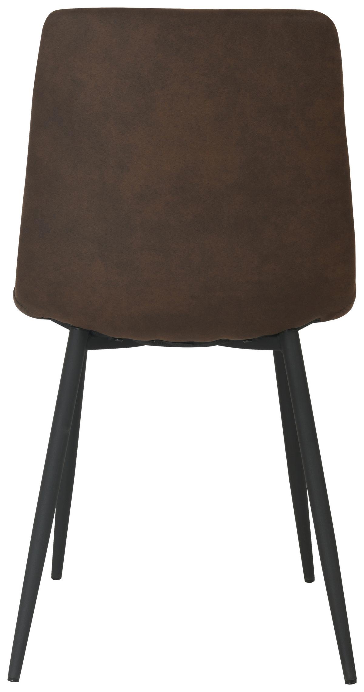 Stolica Lech - smeđa/crna, Konvencionalno, drvo/metal (45/88/55cm)