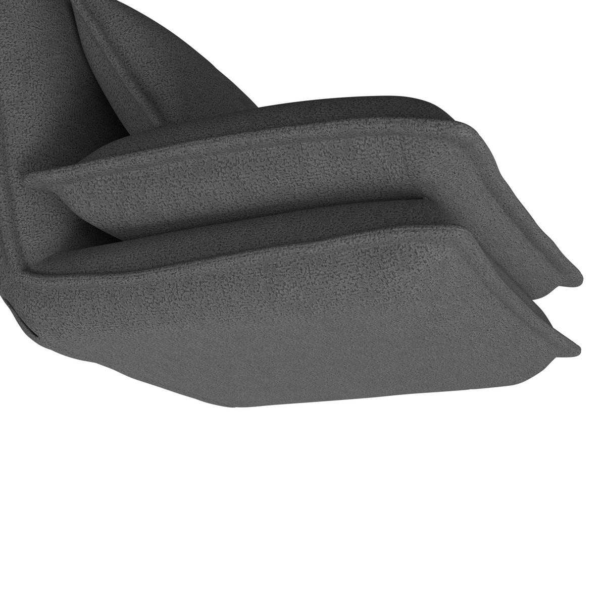 Fekvőfotel Tamara - sötétszürke, Modern, textil/fém (82/31/69cm) - Bessagi Home