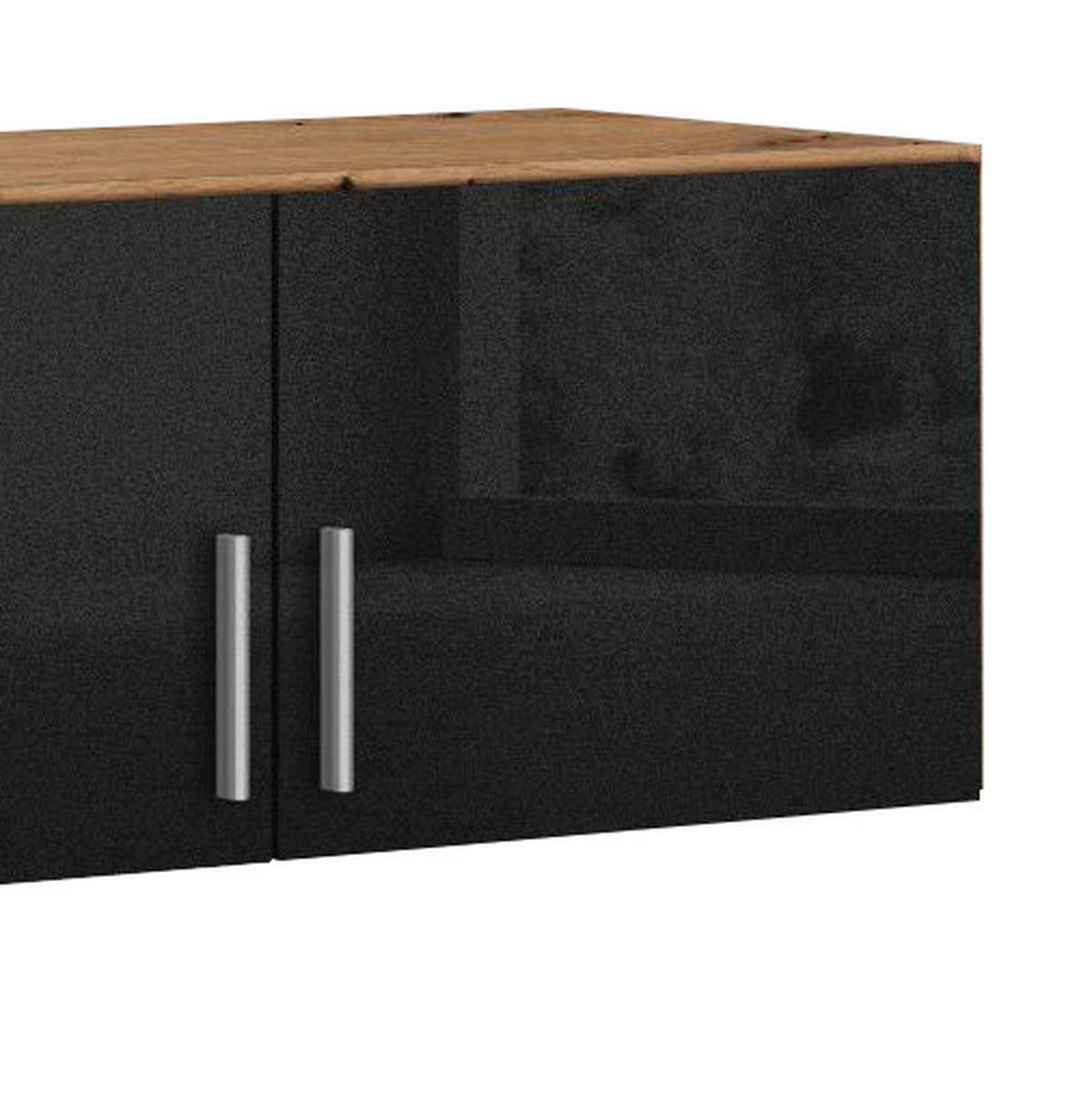 Nastavek Za Omaro Celle Extra, Temno Siva, Barva Hrasta - temno siva/barve aluminija, Design, umetna masa/leseni material (181/39/54cm) - Mömax