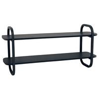 TV-Element Bend Schwarz - Schwarz, Modern, Holzwerkstoff/Metall (100/44/27cm) - Mömax