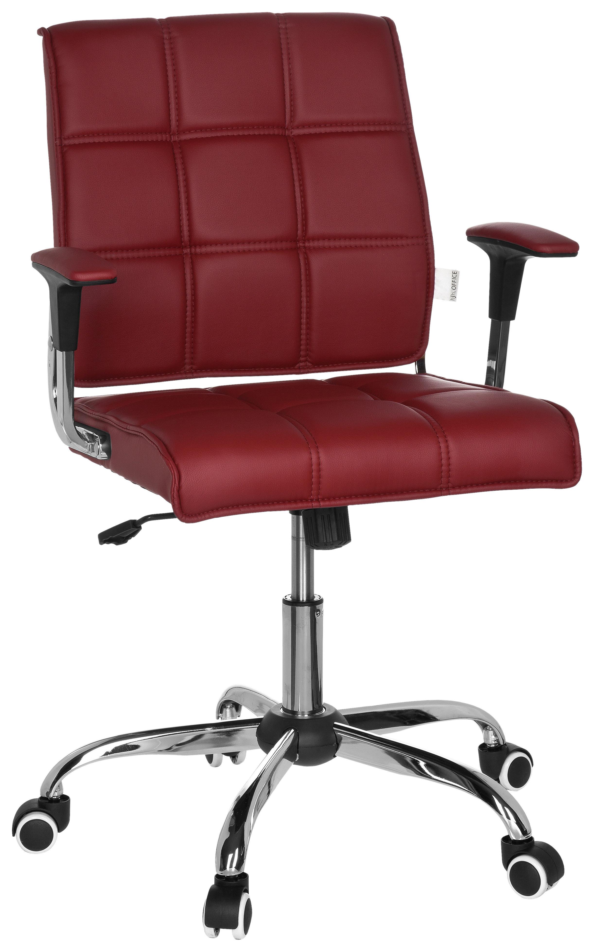 Drehstuhl Ernesto Bordeaux - Chromfarben/Bordeaux, MODERN, Kunststoff/Textil (61/87/59cm) - MID.YOU