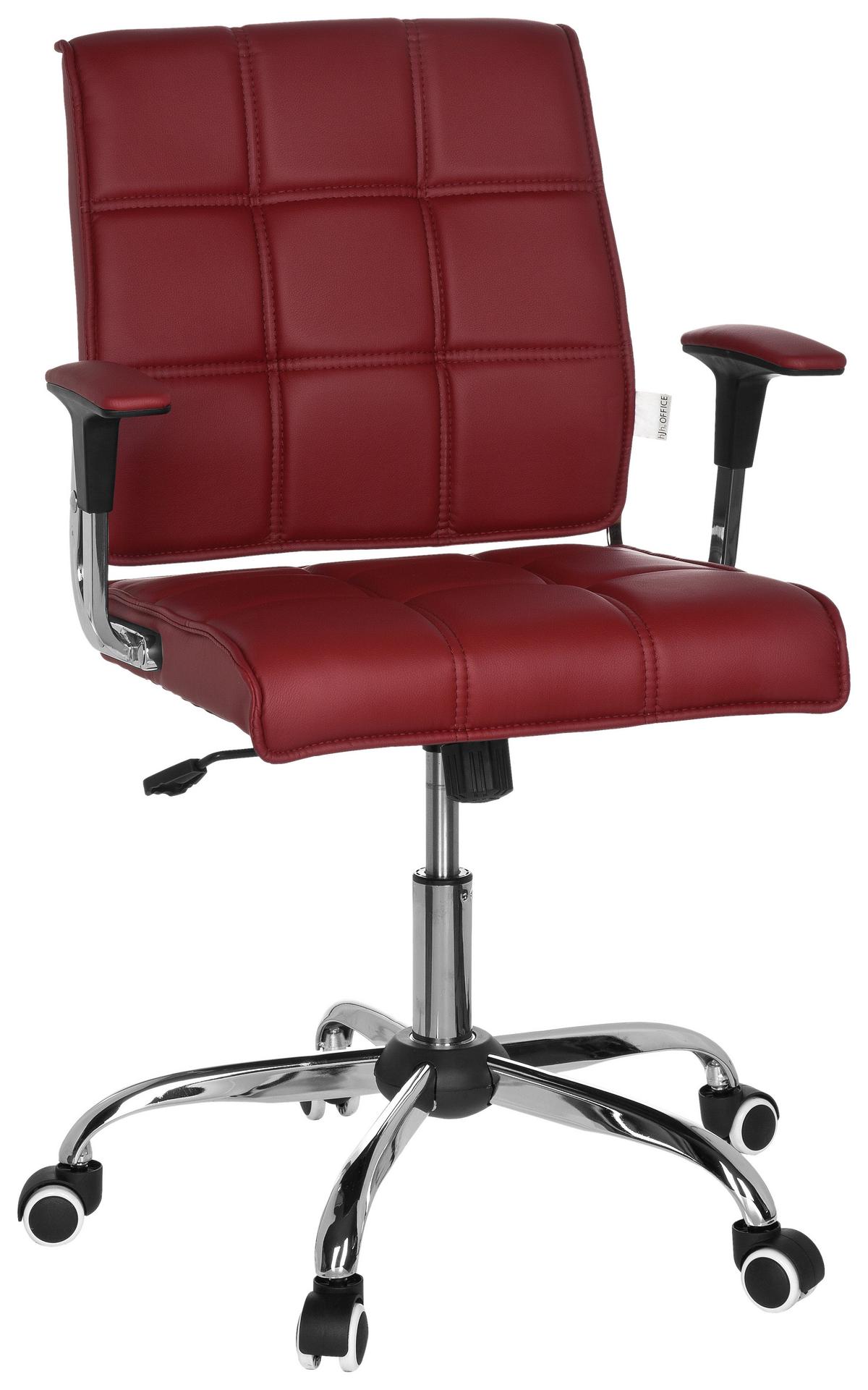 Drehstuhl Ernesto Bordeaux - Chromfarben/Bordeaux, MODERN, Kunststoff/Textil (61/87/59cm) - MID.YOU