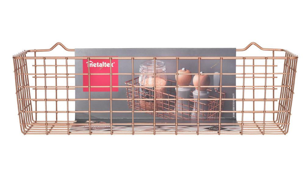 Fűszertartó Polc Mx361601 Koala Copper Kosár - rézszínű, fém (33/12/9cm) - Metaltex