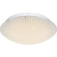 LED-Deckenleuchte Vanilla in Weiß max. 30 Watt - Opal/Weiß, Basics, Glas/Metall (50/11cm) - Globo