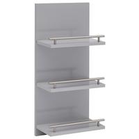 Badezimmerregal Niko Silber - Silberfarben, MODERN, Holzwerkstoff (30,3/70,2/17,5cm) - MID.YOU