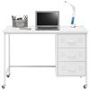 SKRIVBORD METALLICA -EXKLUSIV- - vit/svart, Modern, metall/plast (110/75/55cm) - Mömax