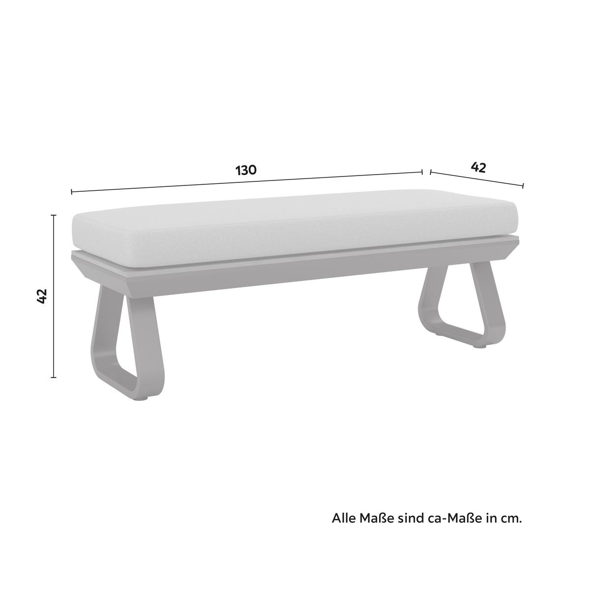 Dining-Loungeset Emma Dunkelg Outdoorstoff/Metall/Polywood - Dunkelgrau/Naturfarben, MODERN, Kunststoff/Textil - Bessagi Garden