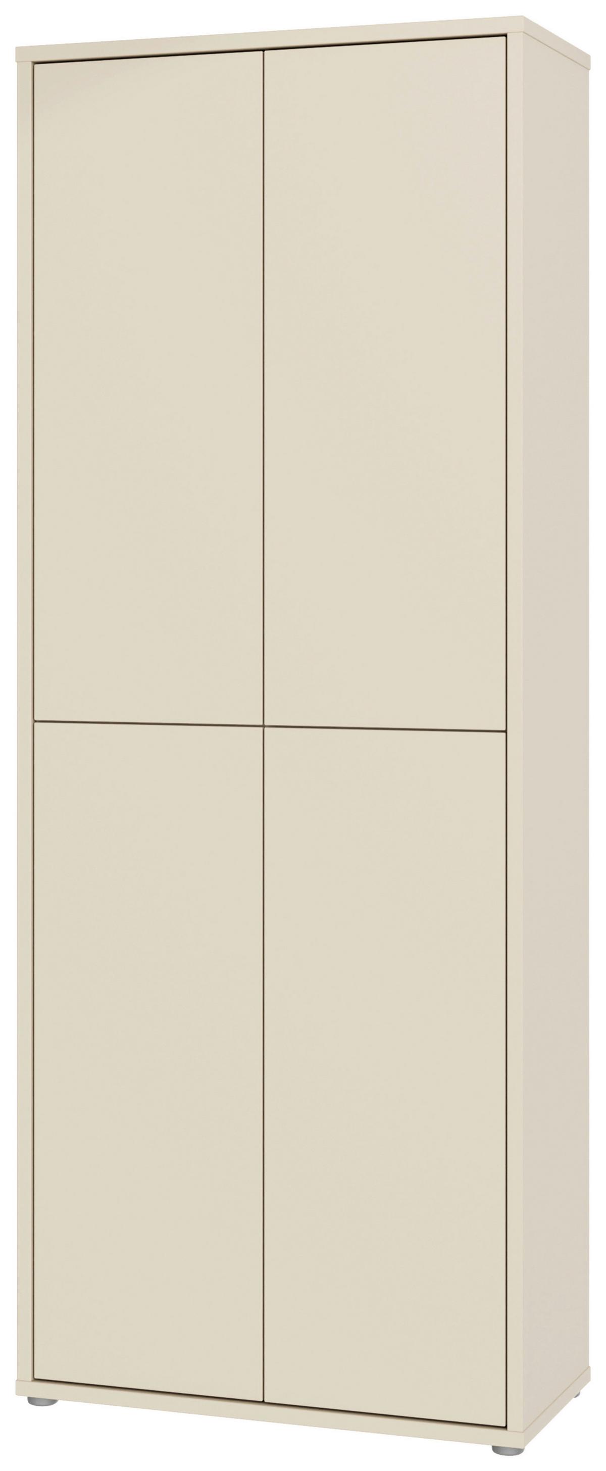 Dulap pentru pantofi ALICE SPRINGS - nisipiu, Modern, material pe bază de lemn (74,5/191,9/34,9cm) - Modern Living