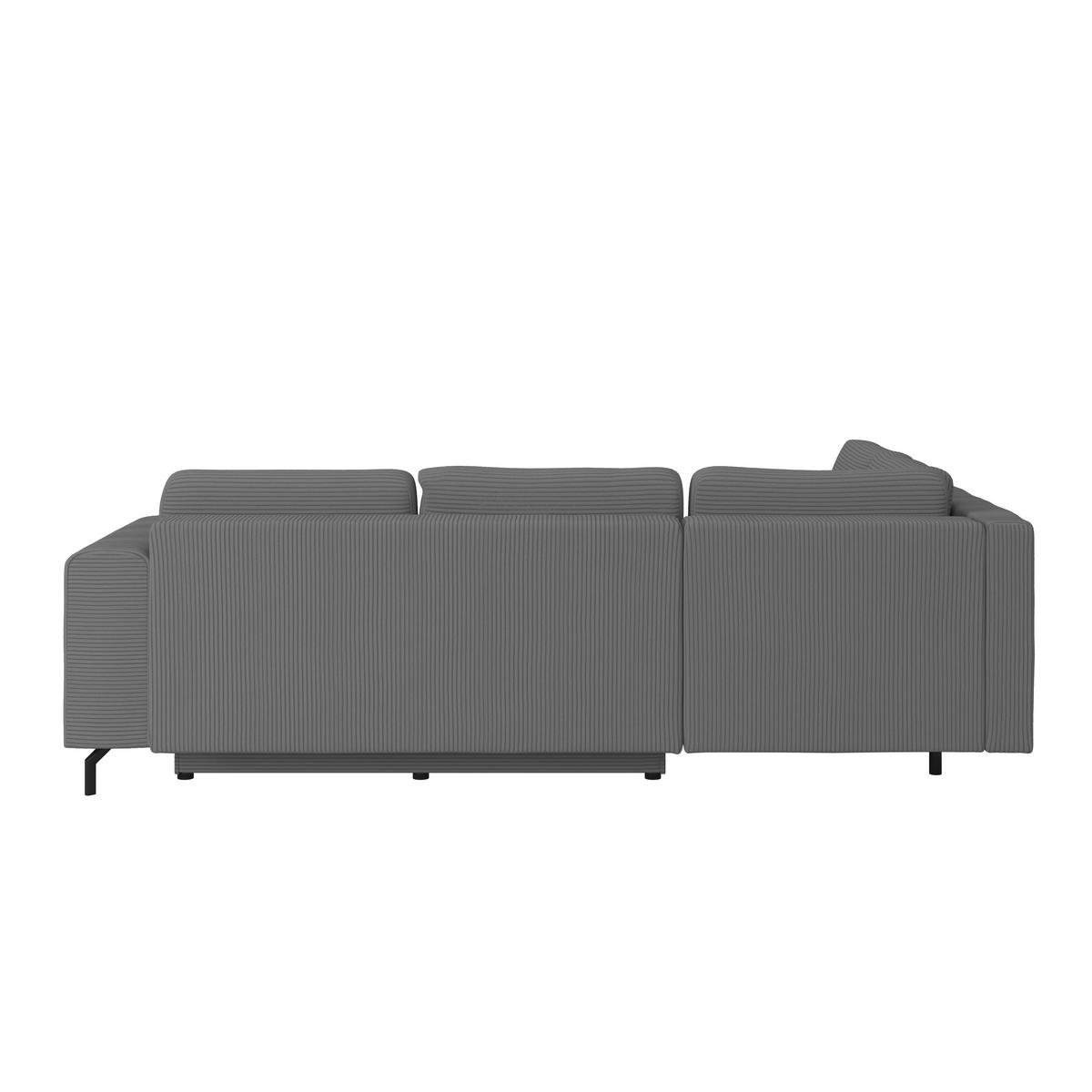 Kutna Garnitura Veni - tamno siva/crna, Moderno, tekstil (210/272cm) - Modern Living