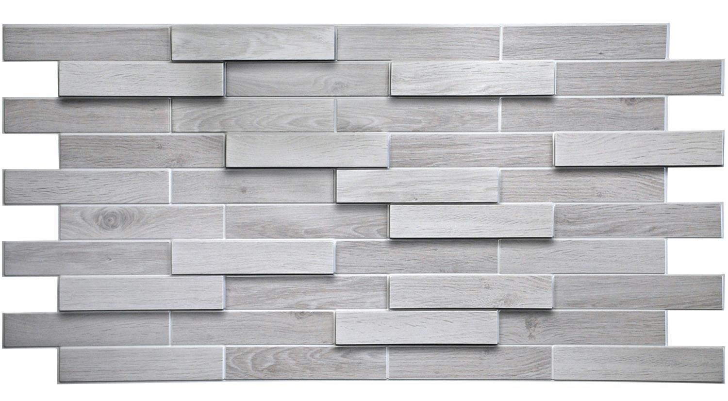 Pvc-falburkoló Parquet Bleached Oak - műanyag (98/49,8/0,3cm)