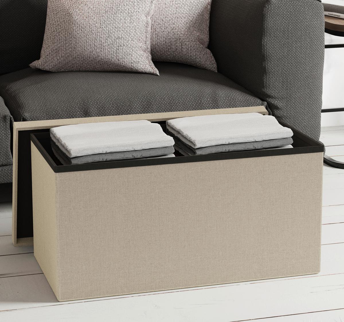 SITZBOX BOXAS - Creme, Basics, Holzwerkstoff/Kunststoff (76/38/38cm) - MID.YOU