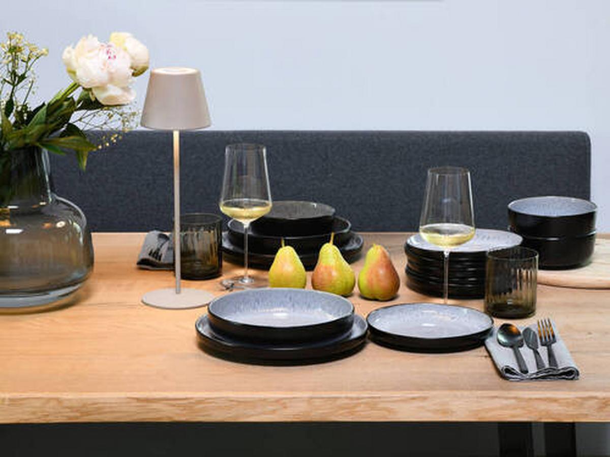 Tafelservice Nordic Fjord Hellgrau, 18-teilig - Hellgrau, Trend, Keramik - Creatable