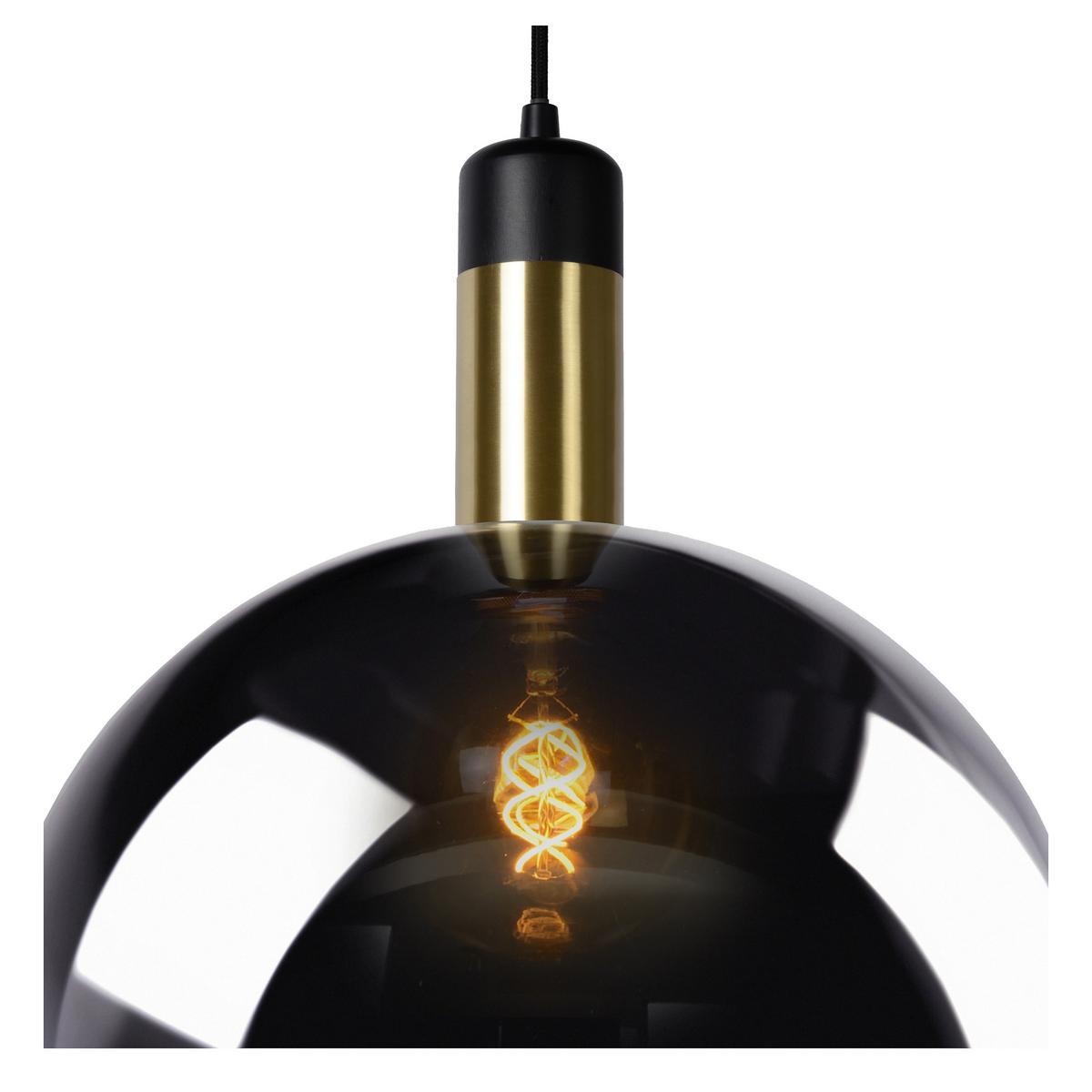 LAMPA WISZĄCA 34438/20/65 JULIUS - jasnoszary, Design, szkło (20/150cm) - Lucide