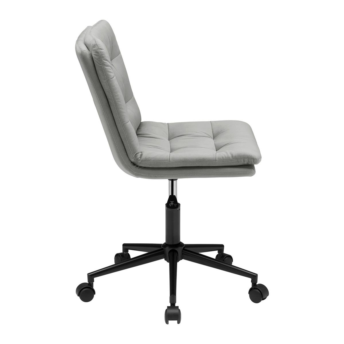 Scaun rotativ EASY II - negru/gri, Konventionell, plastic/metal (44/92-102/53cm) - Modern Living