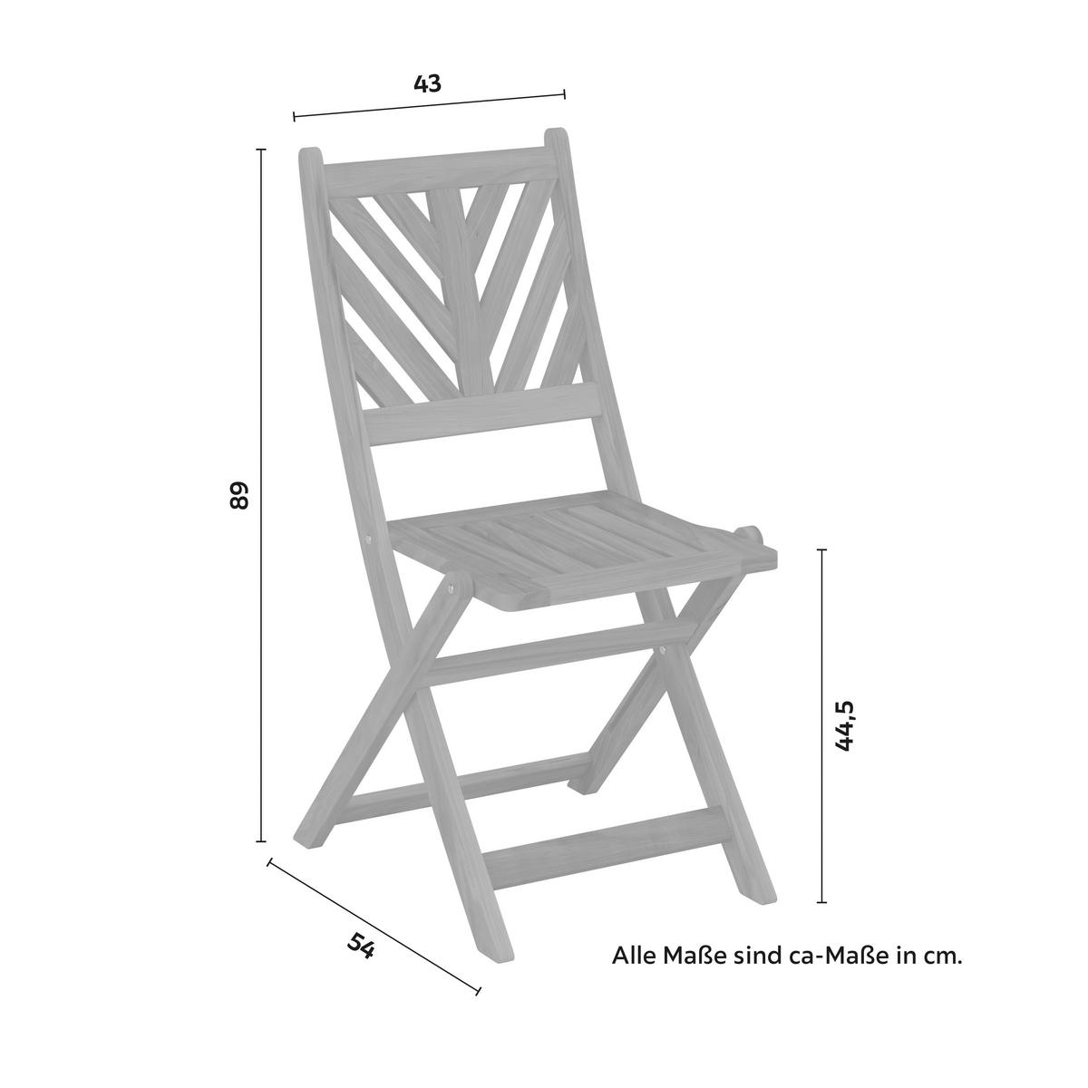 Set balcon Nuri - culoare lemn acacia, Natur, lemn - Mömax