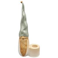 Dekohaus Marie Grün/Weiß ca. 20cm - Weiss/Grün, Konventionell, Keramik (8,3/20/5cm) - Mömax