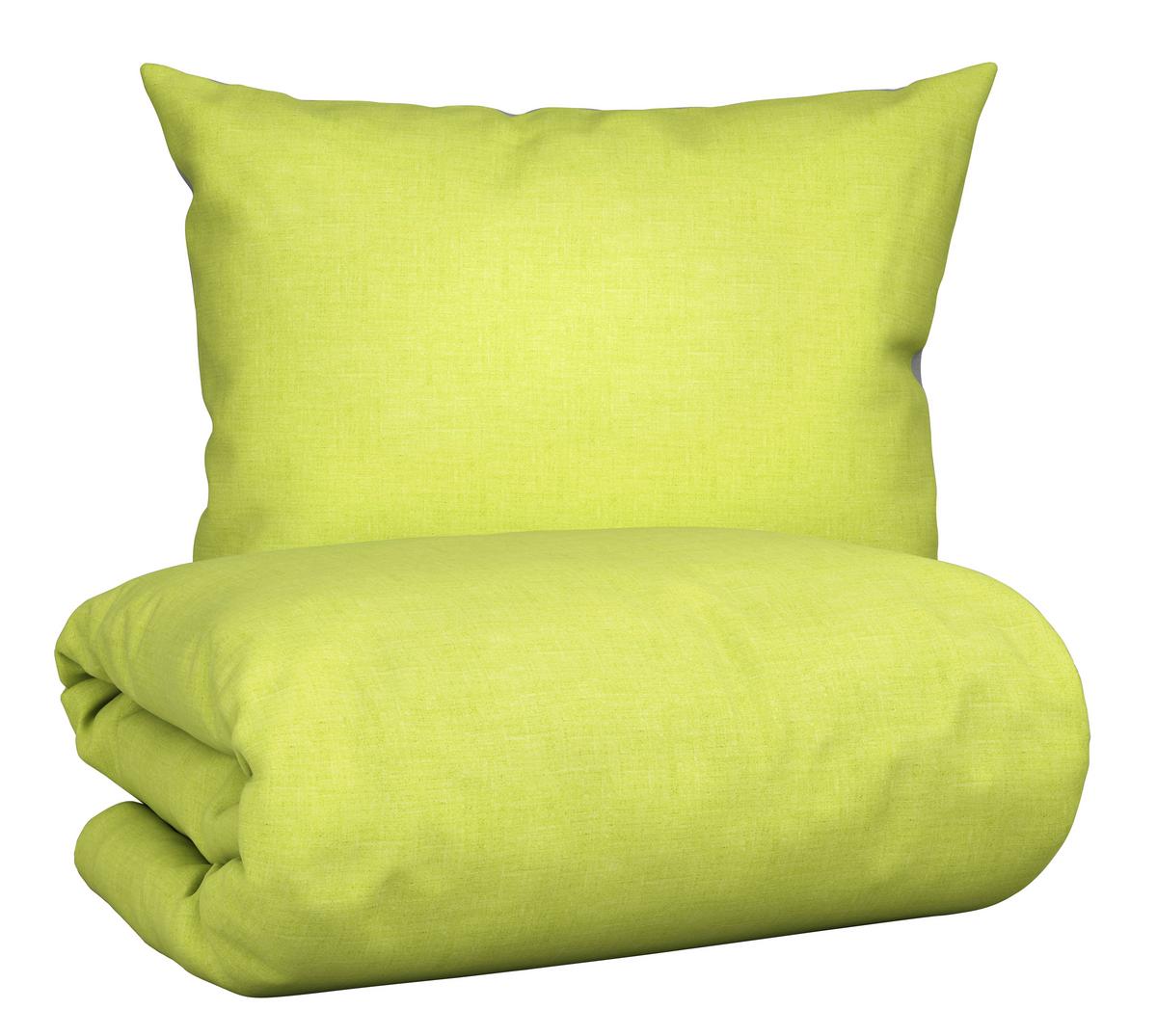 linge de lit NOAH WENDE - jaune, textile (160/210cm) - Modern Living