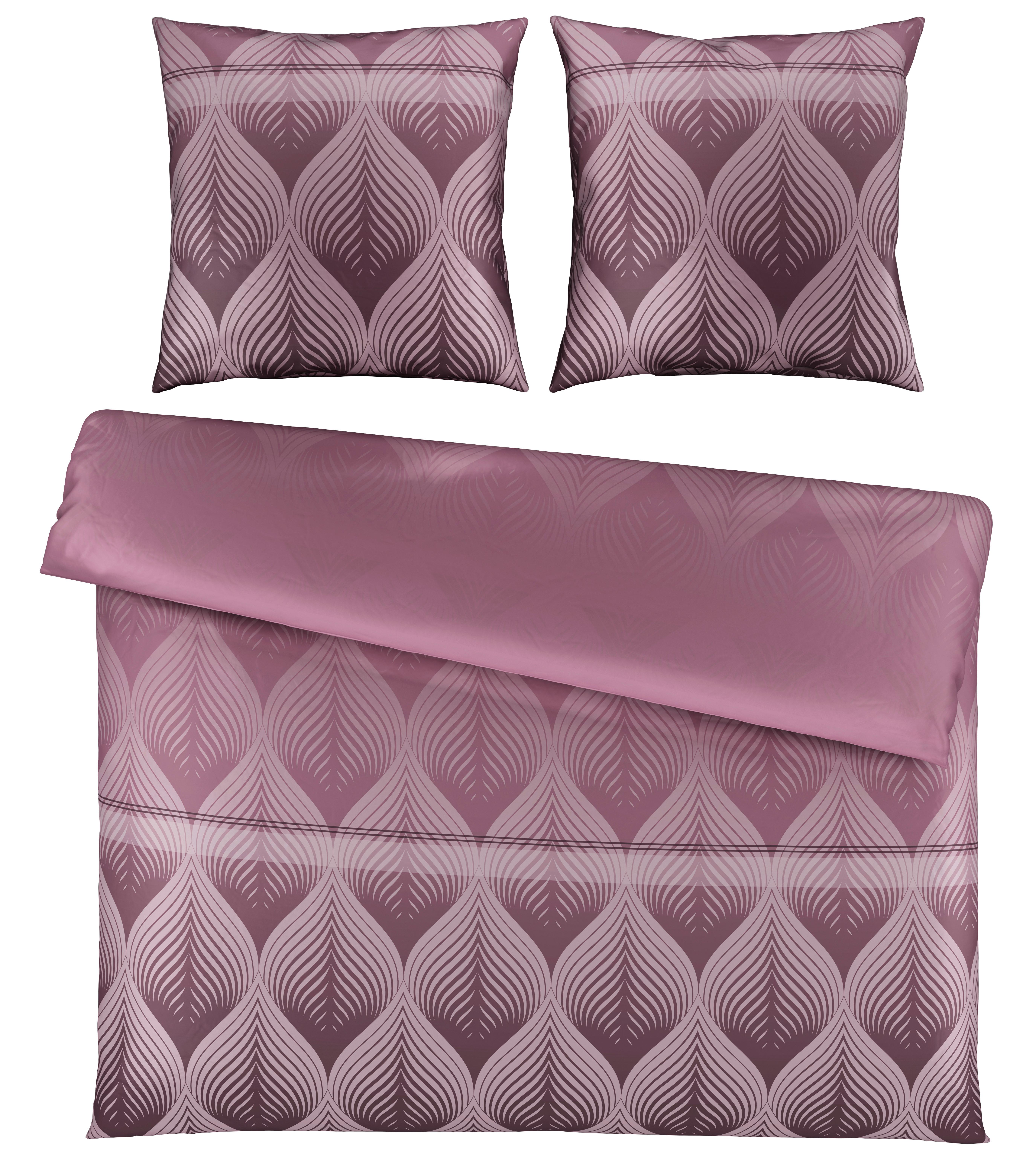 Bettwäsche Domps XXL Mauve ca. 200x200cm - Mauve, MODERN, Textil (200/200cm) - Modern Living