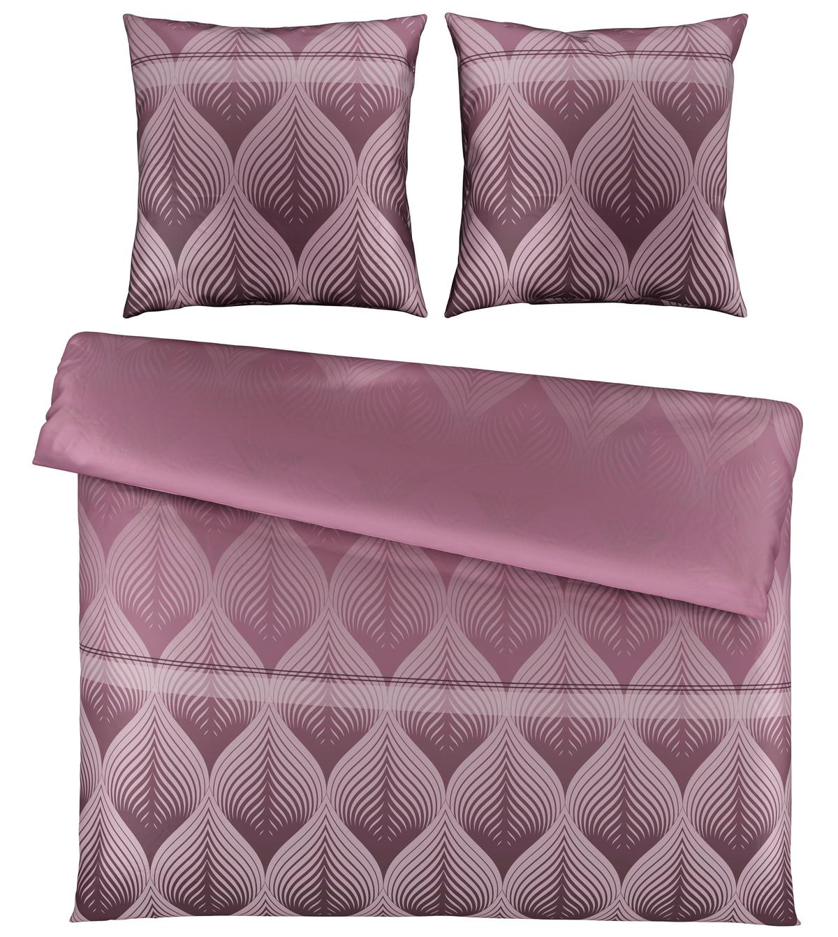 Bettwäsche Domps XXL Mauve ca. 200x200cm - Mauve, MODERN, Textil (200/200cm) - Modern Living