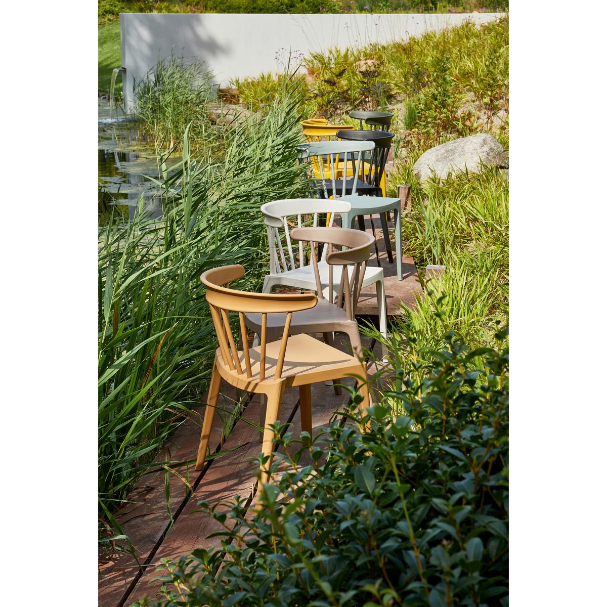 Gartenstuhl-Set Bliss Braun - Braun, MODERN, Naturmaterialien/Kunststoff (52/75/53cm) - Gardenson