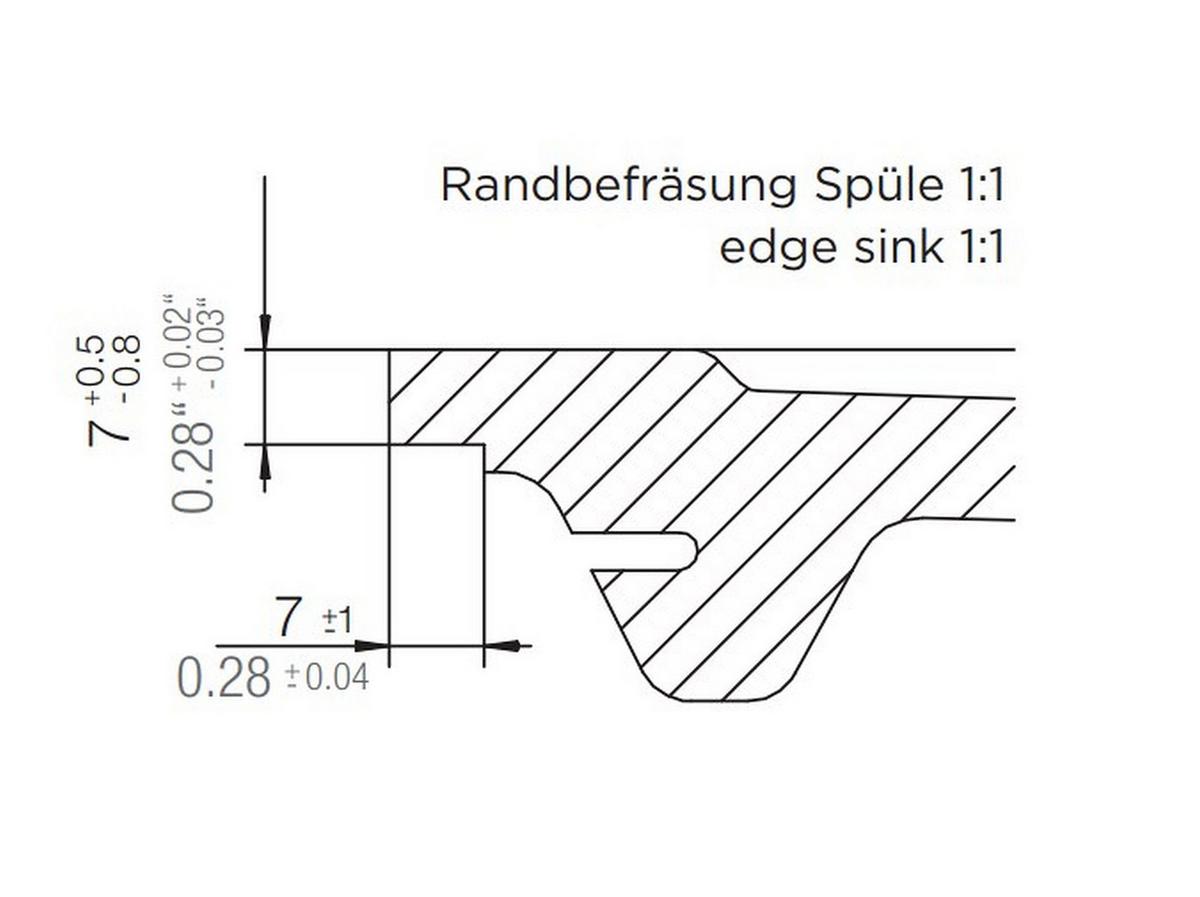 Spüle MOND100APUR Schwarz - Schwarz, MODERN, Naturmaterialien (76,5/51cm) - Schock
