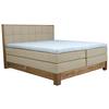 Boxspringbett Cloud Beige ca. 180x200cm - Eichefarben/Beige, KONVENTIONELL, Holz/Holzwerkstoff (180/200cm) - Premium Living