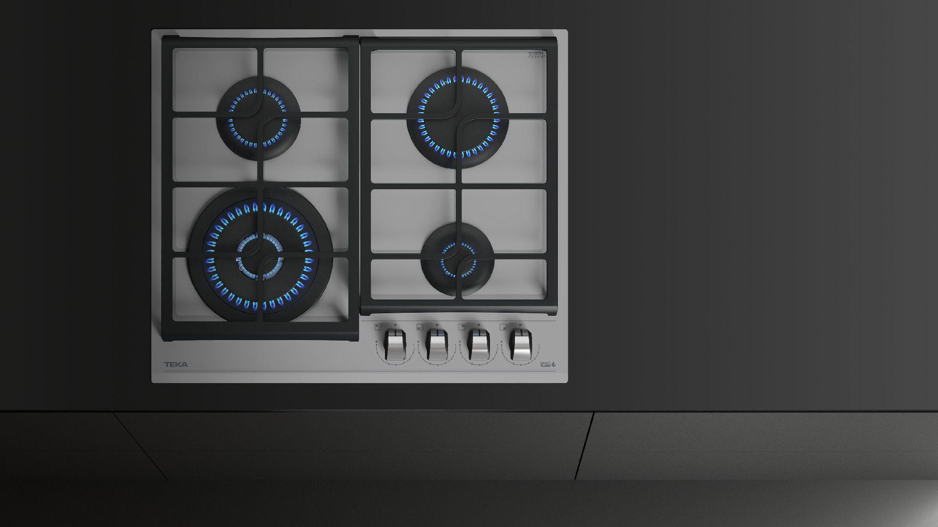 Plită pe gaz TEKA GZC 64320 SM STEAM GREY - Modern (60/5/60cm) - Teka