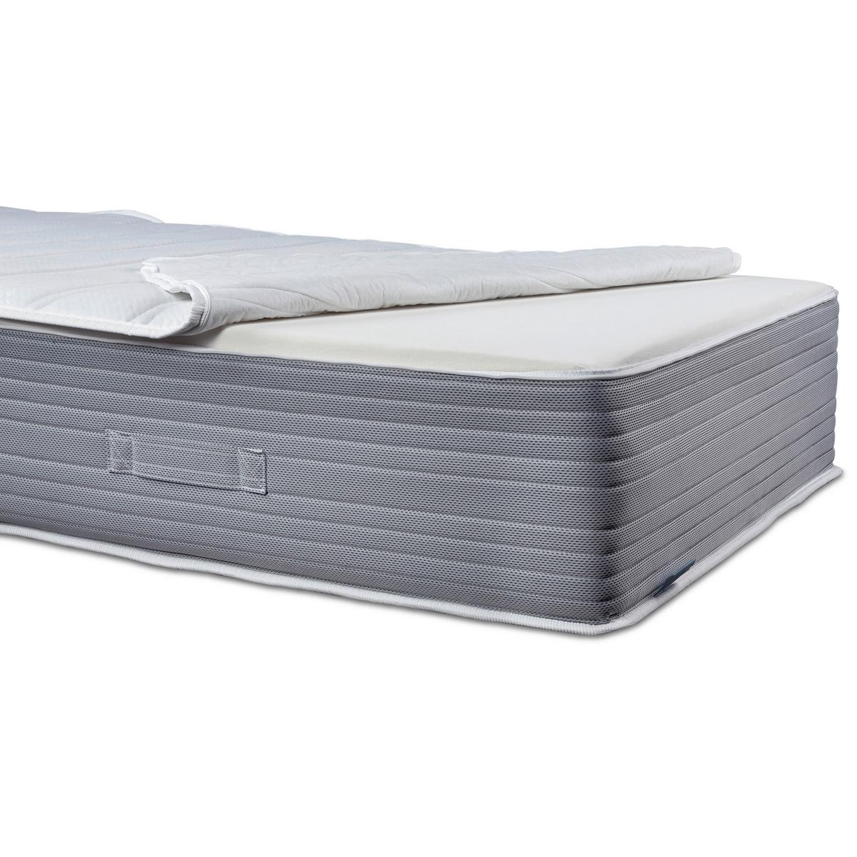 Viscomatratze Boxlike 30 Air H2/3 ca. 90x200cm - Hellgrau/Weiß, Basics, Textil (90/200cm) - MID.YOU