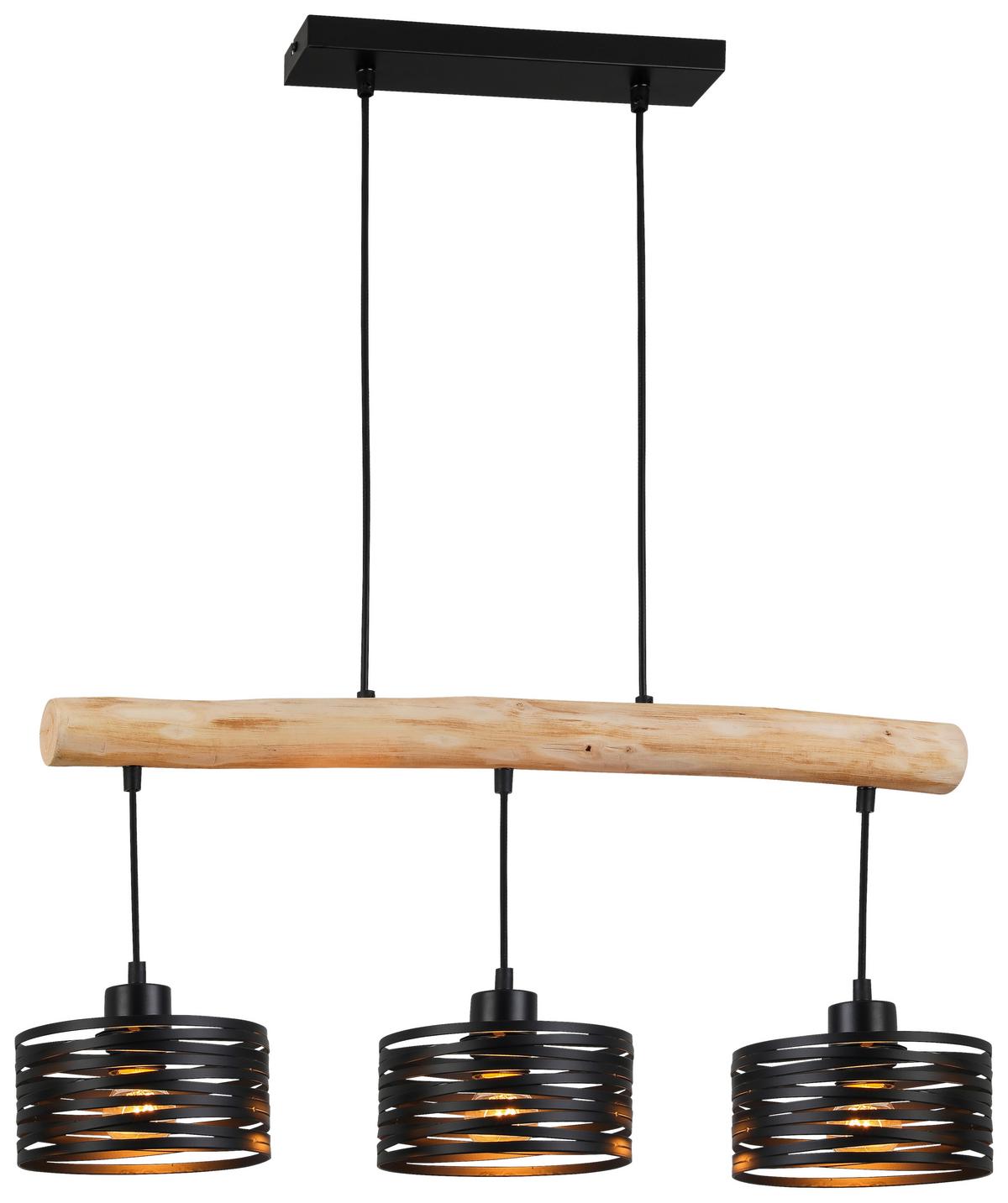 Lampă suspendată Guiseppe - Lifestyle, lemn/metal (70/17/120cm) - Mömax