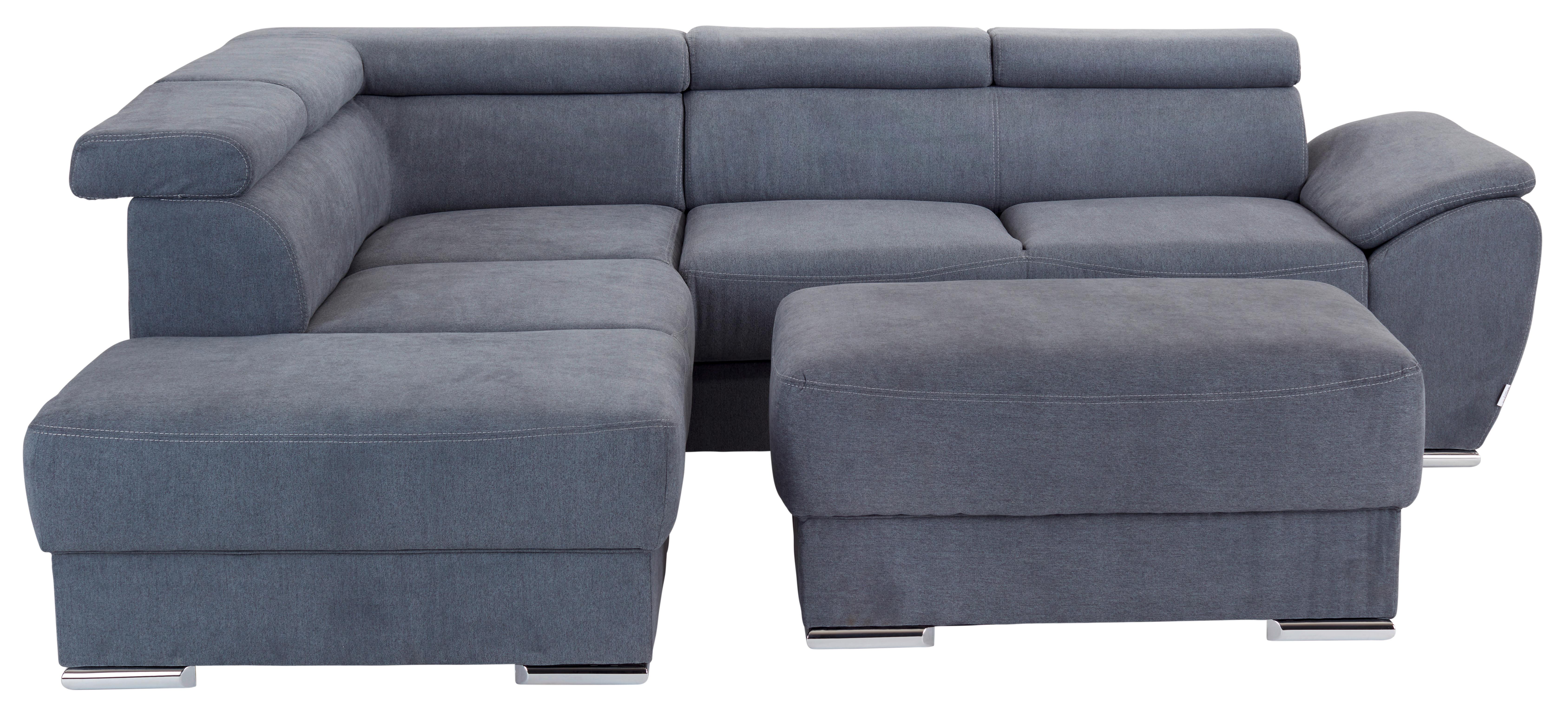 Sjedeća Garnitura Cuba - boje kroma/antracit, Modern, tekstil/plastika (230/265cm) - Modern Living