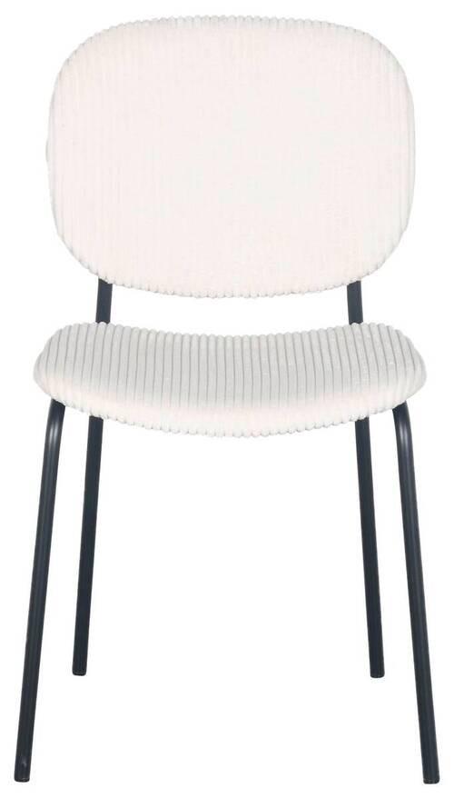 Stuhl Ira in Beige - Beige/Schwarz, MODERN, Holz/Textil (47/83/53cm) - Mömax