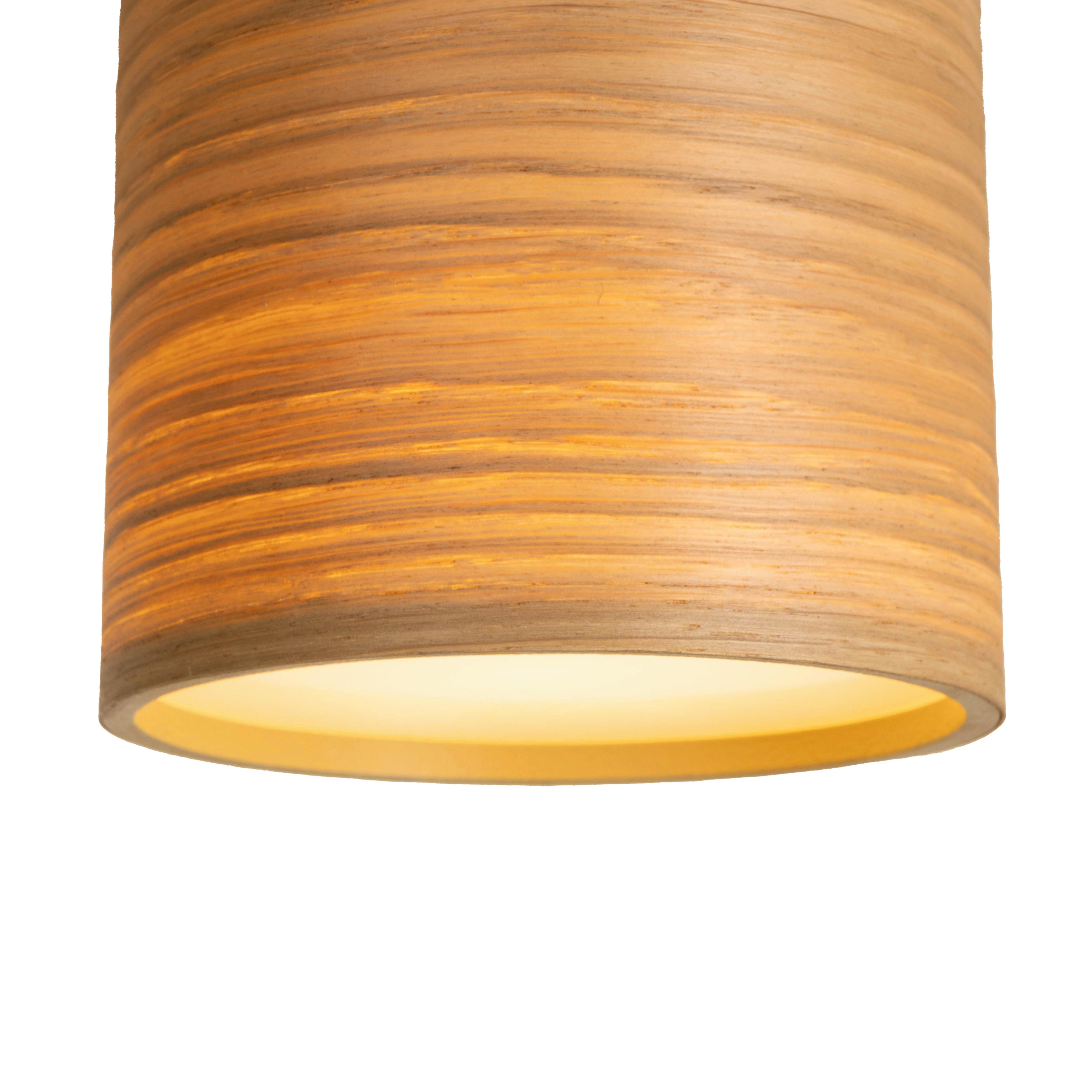 Deckenleuchte Bulgi in Naturfarben max. 10 Watt - Eichefarben, Konventionell, Holz/Kunststoff (11,5/12cm) - Modern Living