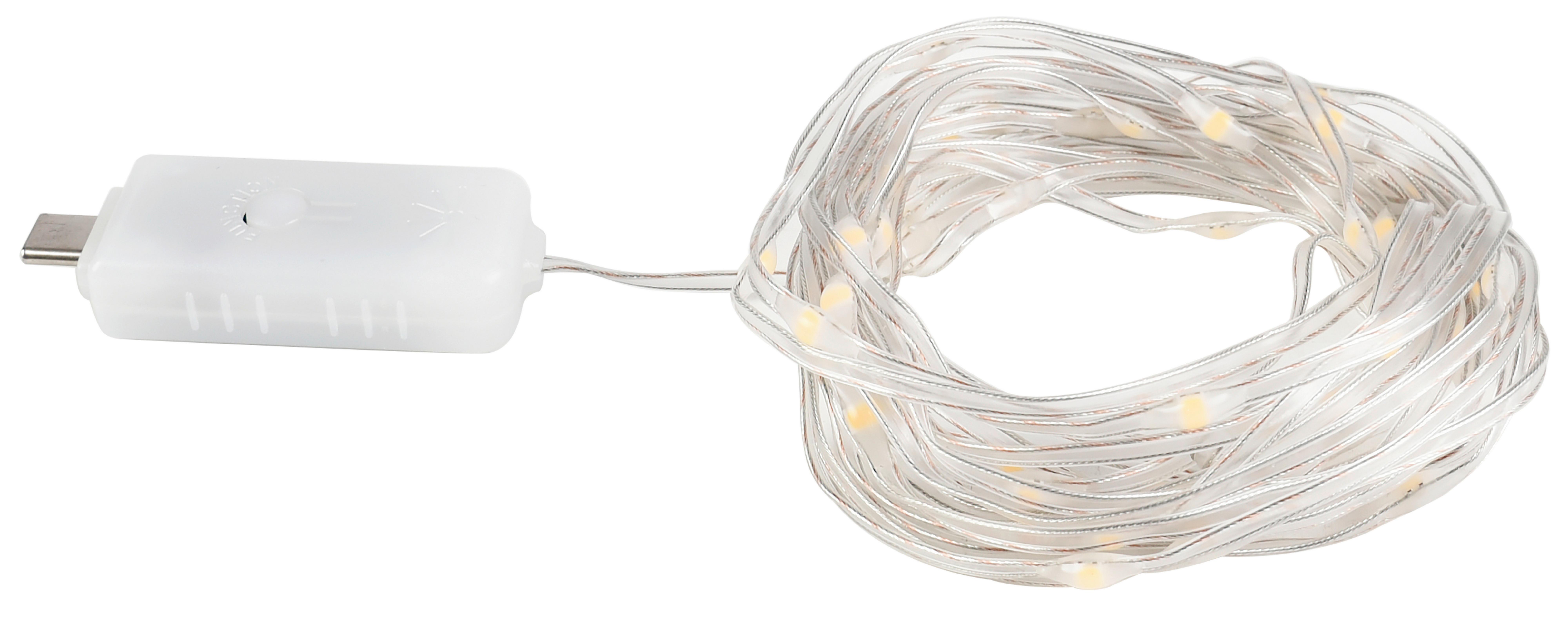 Ukrasne Lampice 500cm Juzil - providno, Moderno, plastika (500cm) - Mömax