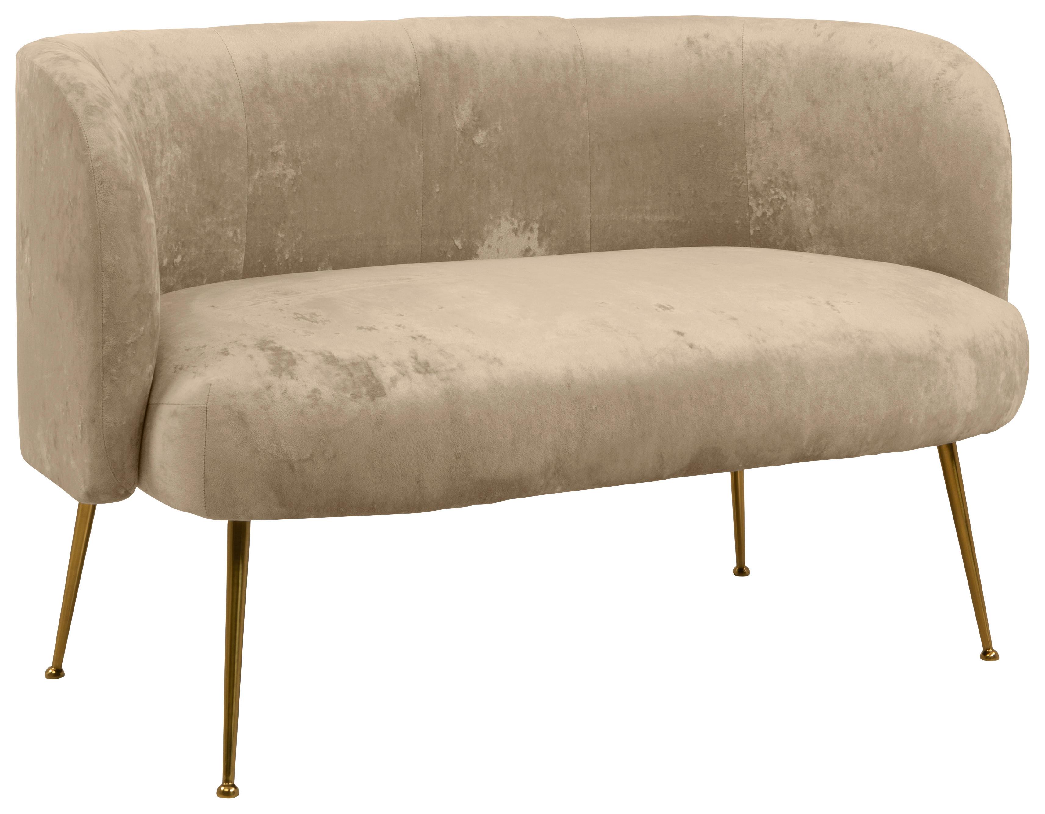 Dvosjed Cloe - bež, Konvencionalno, tekstil (126/77/70cm) - Modern Living