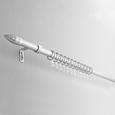 Vorhangstangenset Cardo aus Metall, ca. 160cm - Edelstahlfarben, Metall (160cm) - PREMIUM LIVING