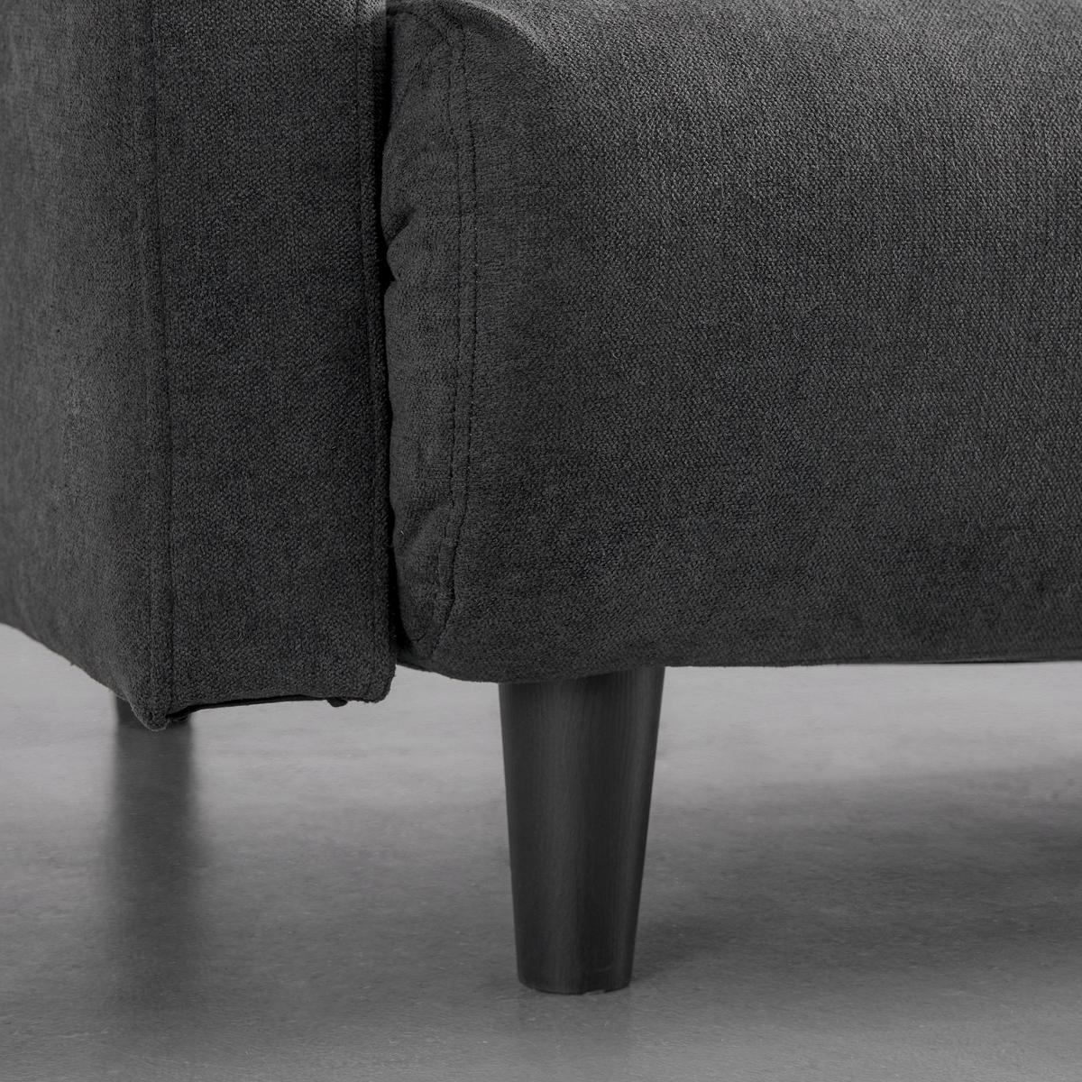 Canapea extensibila SANDRO - gri închis, Modern, lemn/textil (175/76/89cm) - Bessagi Home