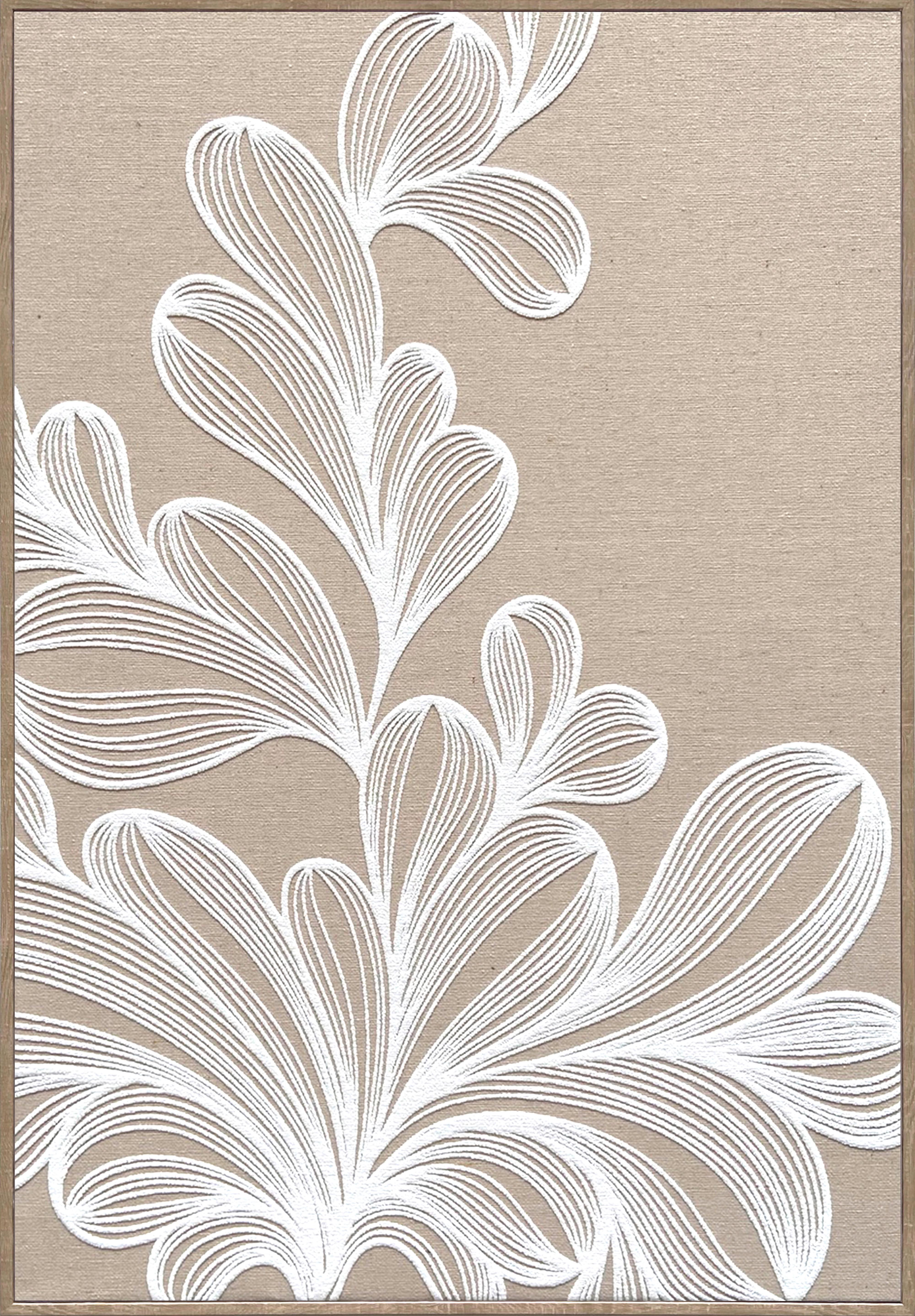 Slika 60x90cm Denise - prirodna boja/bež, Moderno, tekstil/pločasti materijal (60/90cm) - Premium Living